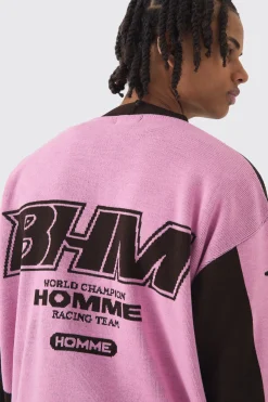 Oversized Boxy Moto Knitted Cardigan | BoohooMAN UK