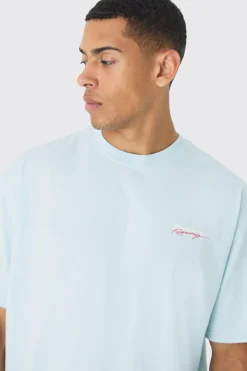 Oversized Boxy Moto Print T-shirt | BoohooMAN UK