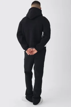 Oversized Boxy Moto Series Hoodie | BoohooMAN UK