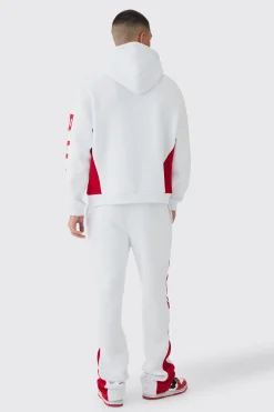 Oversized Boxy Moto Series Tracksuit | BoohooMAN UK