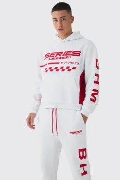 Oversized Boxy Moto Series Tracksuit | BoohooMAN UK