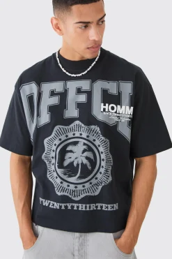 Oversized Boxy Ofcl Graphic Heavyweight T-shirt | BoohooMAN UK