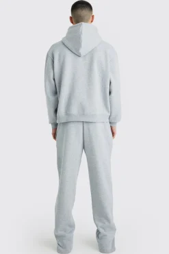 Oversized Boxy Ofcl Spray Split Hem Tracksuit | BoohooMAN UK