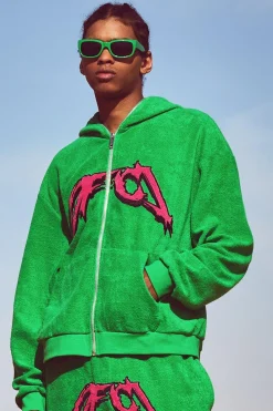 Oversized Boxy Ofcl Towelling Hoodie | BoohooMAN UK