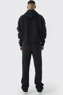 Oversized Boxy Off Season Puff Printed Hoodie | BoohooMAN UK