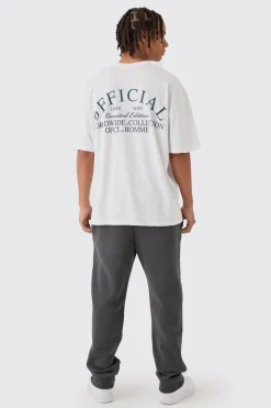 Oversized Boxy Official Back Print T-Shirt | BoohooMAN UK
