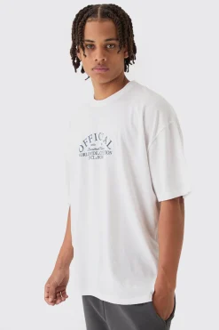 Oversized Boxy Official Back Print T-Shirt | BoohooMAN UK