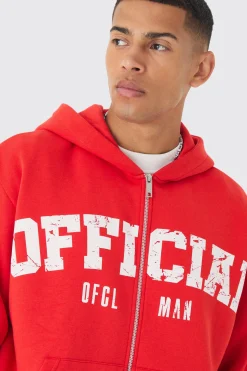 Oversized Boxy Official Print Tracksuit | BoohooMAN UK