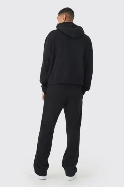 Oversized Boxy Over The Seams Eagle Graphic Tracksuit | BoohooMAN UK