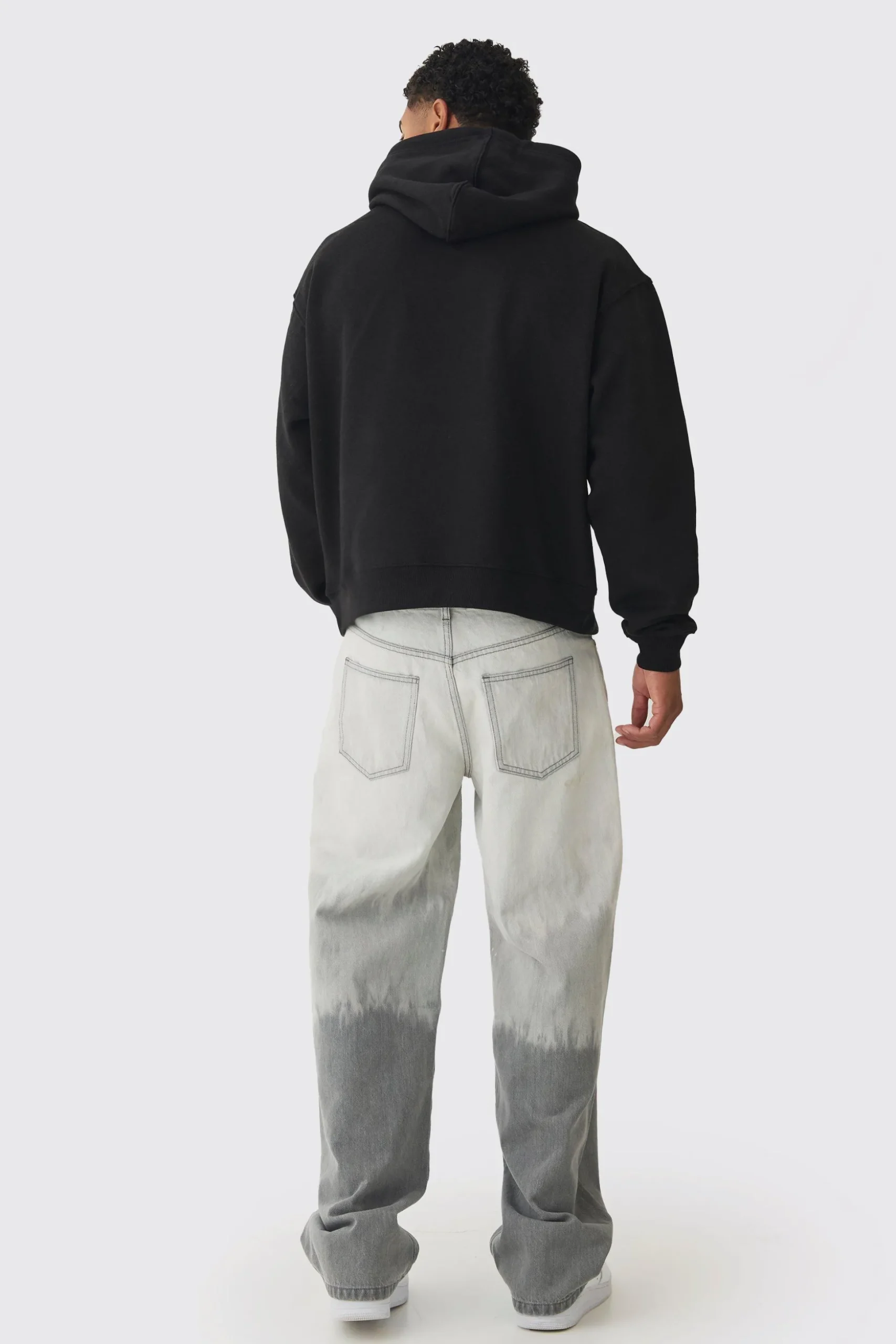 Oversized Boxy Over The Seams Eagle Graphic Hoodie | BoohooMAN UK