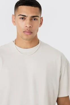 Oversized Boxy Overdyed Graphic T-shirt | BoohooMAN UK