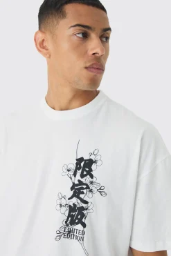 Oversized Boxy Peace Of Mind Back Printed T-Shirt | BoohooMAN UK