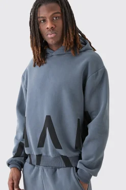 Oversized Boxy Peached Man Dash Split Hem Tracksuit | BoohooMAN UK