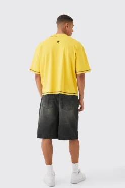 Oversized Boxy Placement Pocket T-shirt | BoohooMAN UK