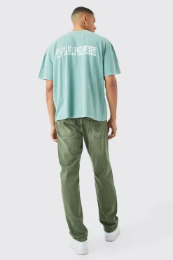 Oversized Boxy Pour Homme Graphic T-shirt | BoohooMAN UK