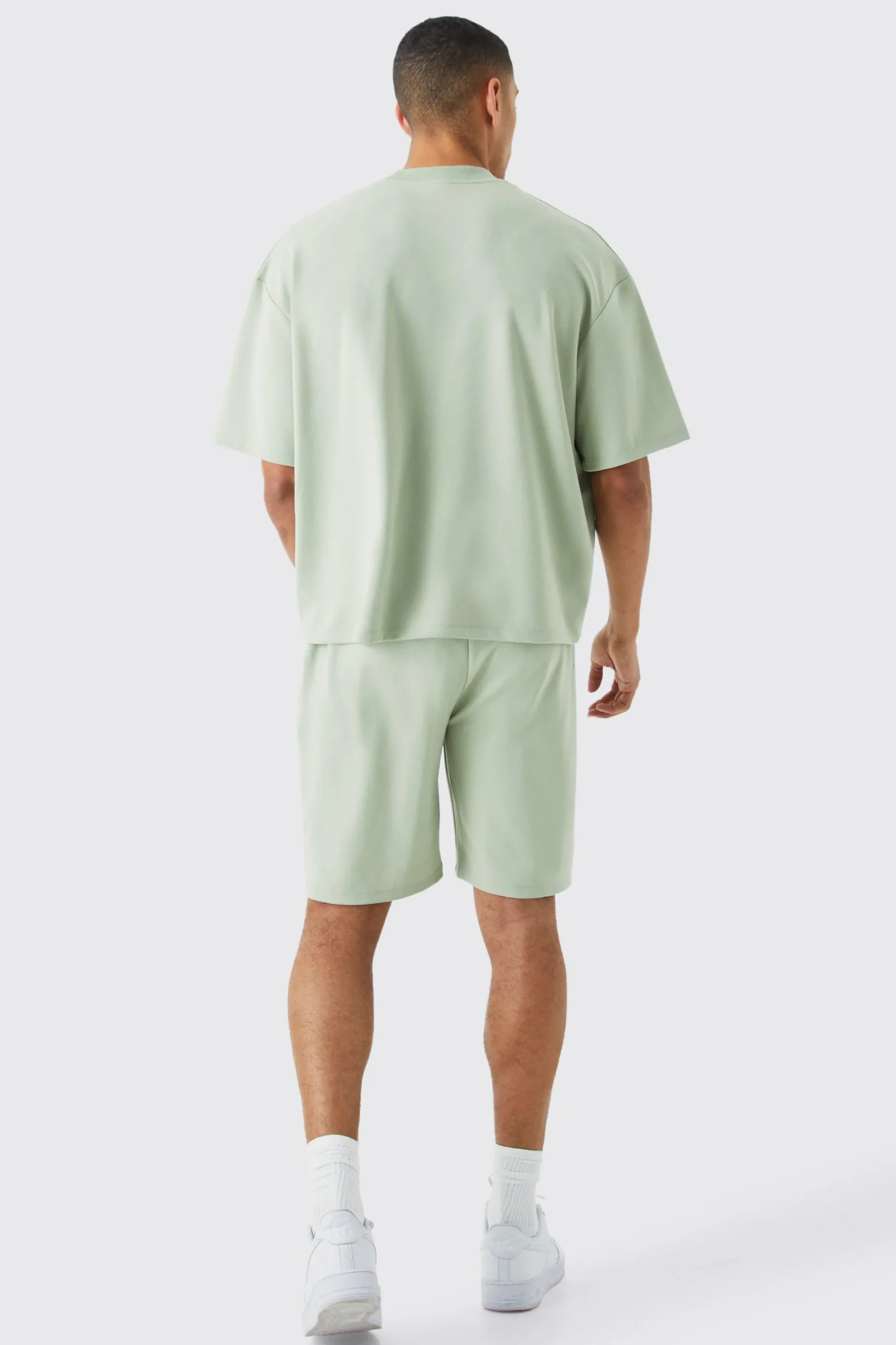 Oversized Boxy Premium Super Heavyweight T-shirt & Shorts | BoohooMAN UK