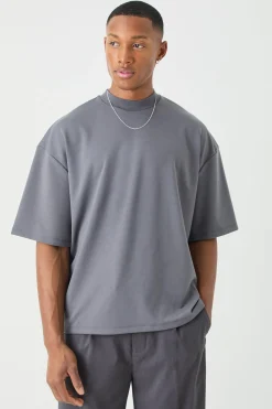 Oversized Boxy Premium Super Heavyweight T-shirt | BoohooMAN UK