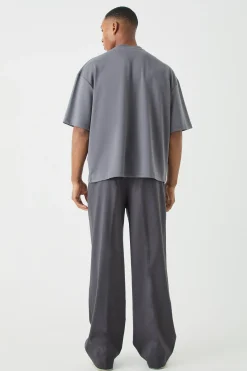 Oversized Boxy Premium Super Heavyweight T-shirt | BoohooMAN UK
