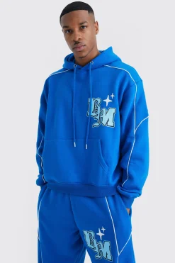 Oversized Boxy Print Tracksuit | BoohooMAN UK