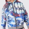 Oversized Boxy Printed Pu Hoodie | BoohooMAN UK