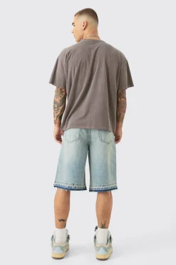 Oversized Boxy Redemption Moto Wash T-shirt | BoohooMAN UK