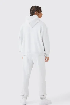 Oversized Boxy Seam Detail Tracksuit | BoohooMAN UK