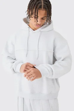 Oversized Boxy Seam Detail Tracksuit | BoohooMAN UK