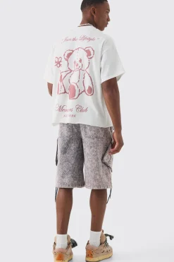 Oversized Boxy Self Care Club Slogan T-Shirt | BoohooMAN UK