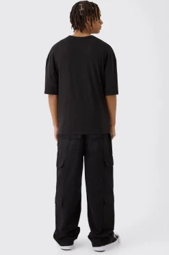 Oversized Boxy Skull Print T-Shirt | BoohooMAN UK