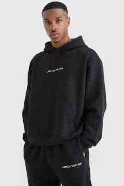 Oversized Boxy Split Hem Tracksuit | BoohooMAN UK