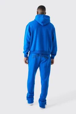 Oversized Boxy Split Hem Homme Tracksuit | BoohooMAN UK