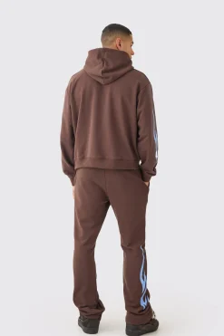 Oversized Boxy Spray Wash Homme Hoodie | BoohooMAN UK