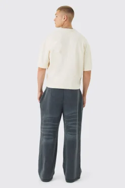 Oversized Boxy Super Heavyweight Premium Football Jersey Top | BoohooMAN UK