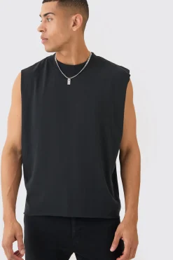 Oversized Boxy Tank | BoohooMAN UK