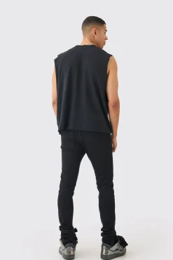Oversized Boxy Tank | BoohooMAN UK