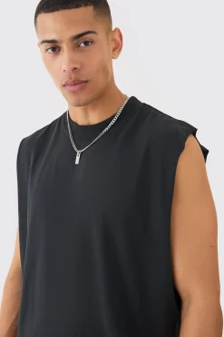 Oversized Boxy Tank | BoohooMAN UK