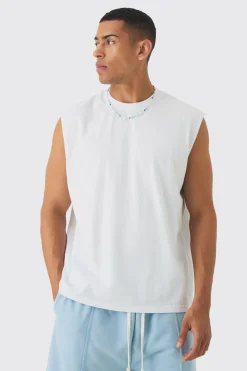 Oversized Boxy Tank | BoohooMAN UK