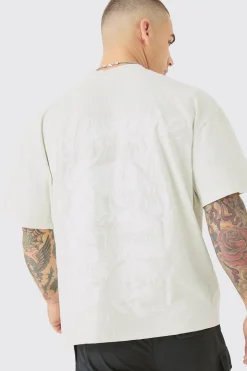 Oversized Boxy Tonal Homme Gothic Graphic T-shirt | BoohooMAN UK