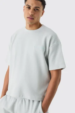 Oversized Boxy T-shirt And Short Set | BoohooMAN UK
