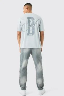 Oversized Boxy Washed Bh Man T-shirt | BoohooMAN UK