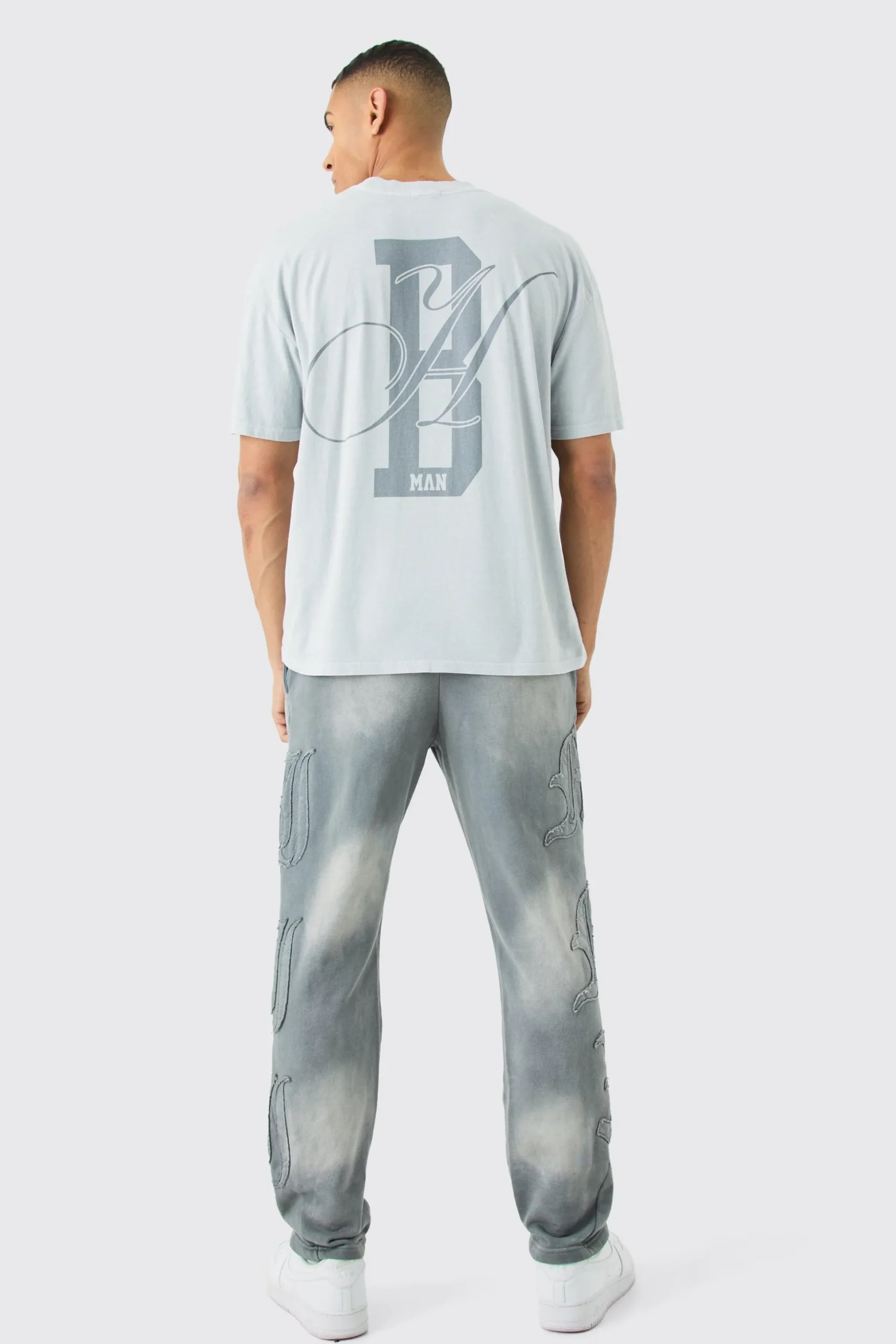 Oversized Boxy Washed Bh Man T-shirt | BoohooMAN UK