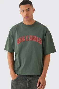 Oversized Boxy Worldwide T-shirt | BoohooMAN UK
