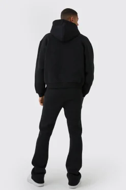 Oversized Boxy Worldwide Embossed Tracksuit | BoohooMAN UK