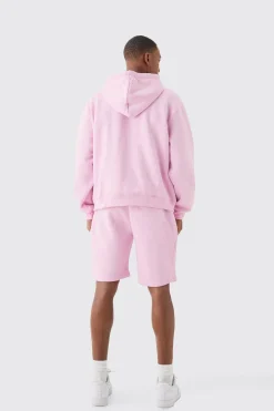 Oversized Boxy Zip Through Side Panel Short Tracksuit | BoohooMAN UK