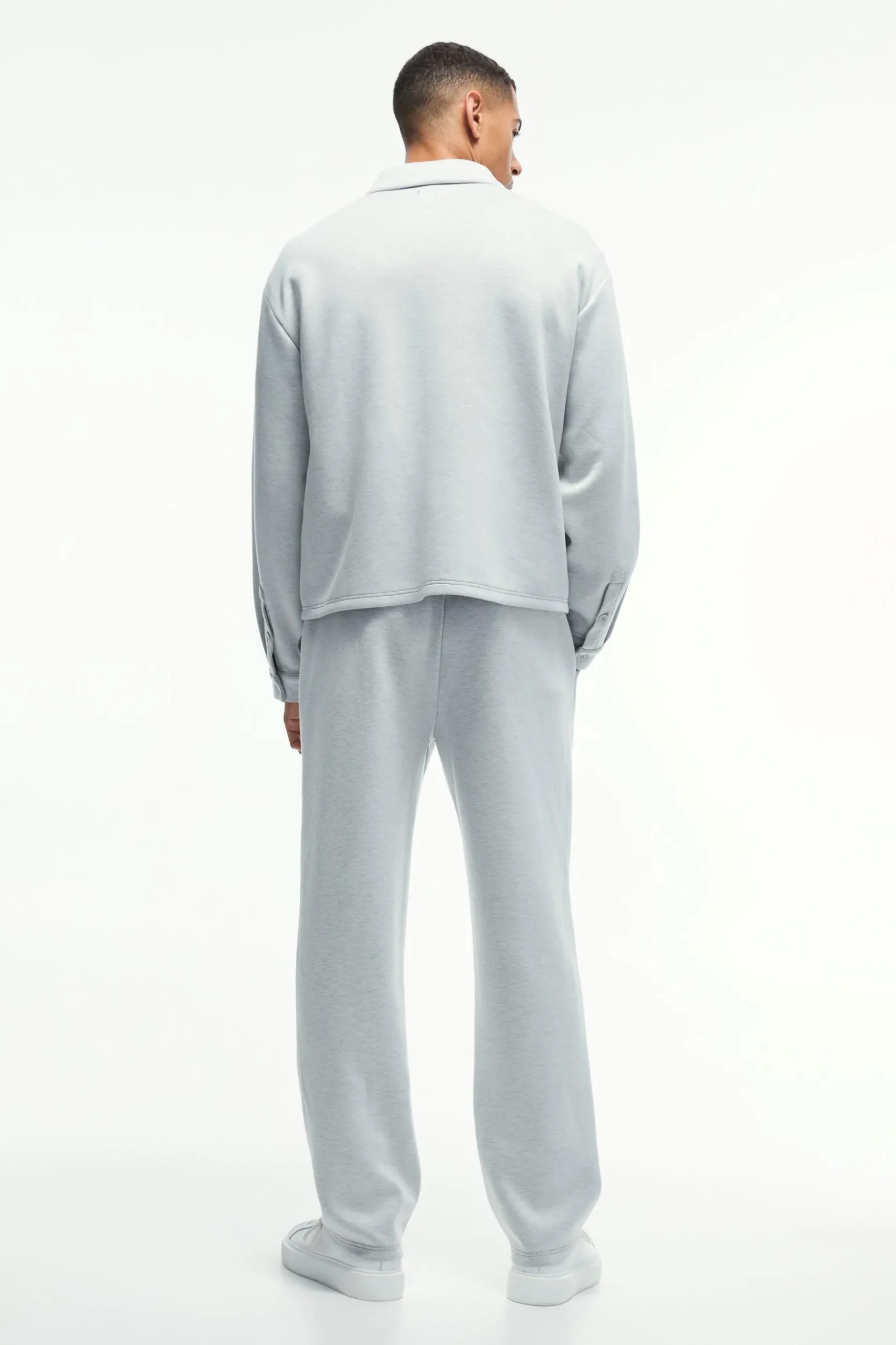 Oversized Boxy Zip Through Scuba Set | BoohooMAN UK