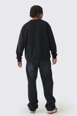Oversized Broken Heart Sweatshirt | BoohooMAN UK