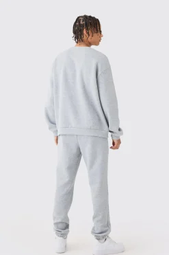Oversized Bronx Varsity Sweatshirt Tracksuit | BoohooMAN UK