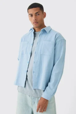 Oversized Brushed Overshirt | BoohooMAN UK