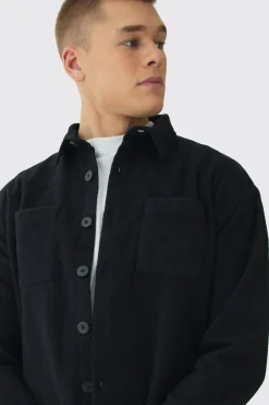 Oversized Brushed Overshirt | BoohooMAN UK