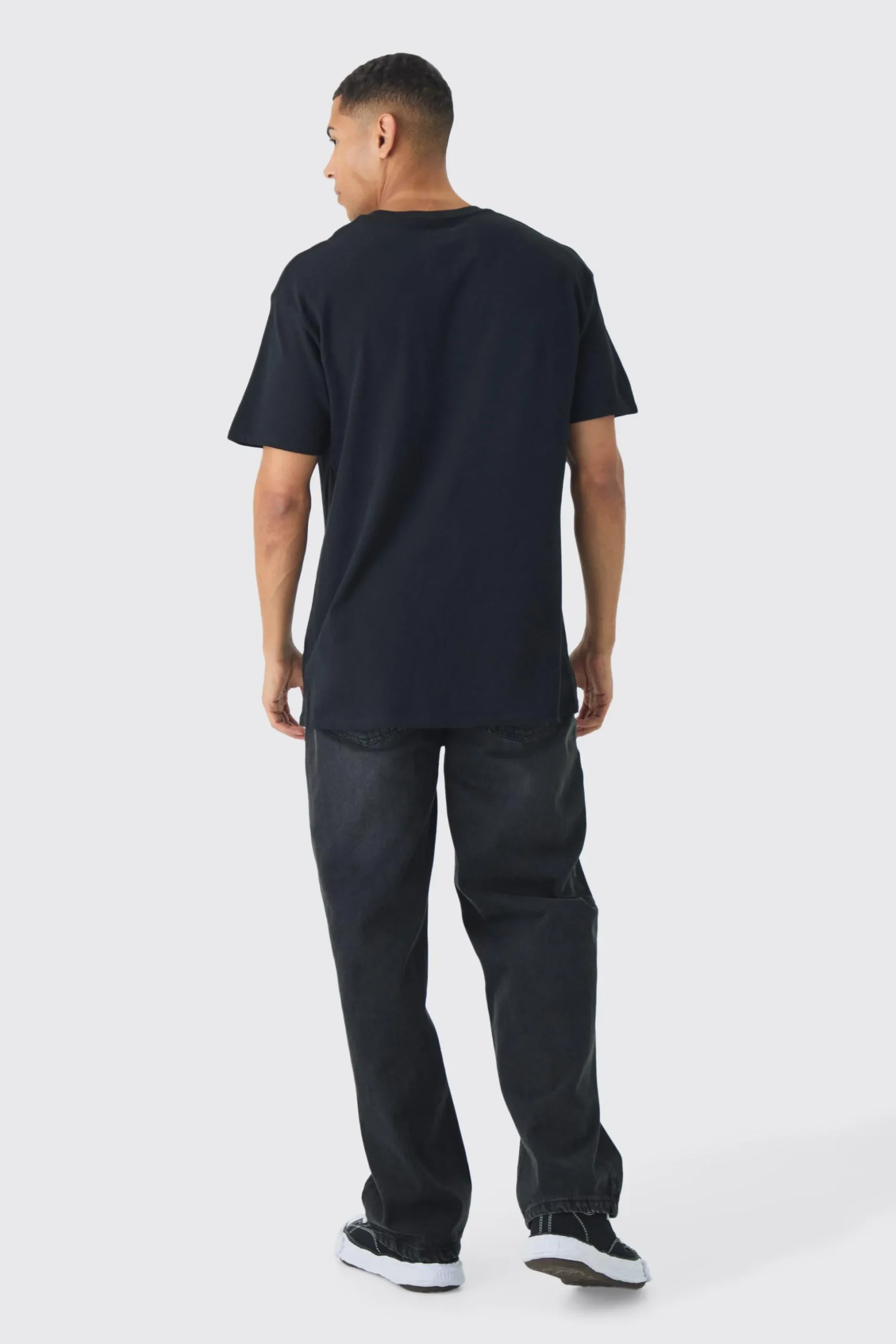 Oversized Bullet For My Valentine License Print T-Shirt | BoohooMAN UK